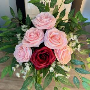 Pink and Red Rose Arrangement